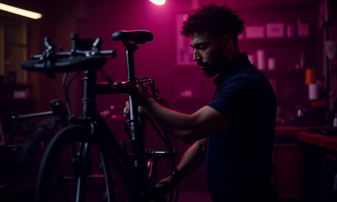 Bicycle mechanic workshop